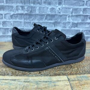 Hugo Boss Lighter 50388431 Black Casual Sneakers Shoes Lace up Mens Size 45 EU